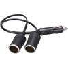 TOPCHARGEUR TOP CHARGEUR * Adattatore Caricatore Caricabatteria Alimentatore 12V per Cavo di Prolunga Doppio Caricatore per Accendisigari Auto 12V Doppia Presa Accendisigari Lunghezza: 24 cm