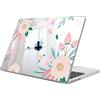 FINTIE Custodia Compatibile con MacBook Air 13.6 Pollici M5/M4/M3/M2 (2026/2025/2024/2022, A3449/A3240/A3113/A2681) - Cover Rigid Protettivo Guscio Rigido Case, Camelia