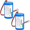 Palogreen ER34615M D-Size Batteria Li-SOCl2 3,6 V 14500 mAh pour DSC ER34615M-T1 WT4911/WT4911B/WT8911/ ALEXOR Wireless Outdoor Siren WT4911BATT e sistemi di allarme ADT((non rechargeable)