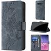 CaseGla Cover per Samsung Galaxy S10 Plus, Viola grigio | Blocco RFID, Portafoglio Pelle PU, Flip Libro, Porta Carte, Magnetica Libretto, Antiurto Protezione Completa
