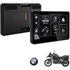 Qzonnect Schermo da 6,2 pollici in alluminio per moto per BMW R1200GS R1250GS R1300GS F850GS F900, CarPlay wireless e display automatico Android (senza staffa/nessun GPS autonomo), compatibile con