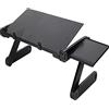 BEDSETS Supporto PC Portatile, Supporto per Laptop Regolabile in Alluminio, Tavolino per pc da Letto e Divano, Staffa del Mouse, Adatto a Letto/Sofà/Tavola (Extended,Black)