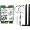 Pinafresa Per Win10/per Win11 BE200 WiFi 7 Card+8DBi Antenna 2.4G/5G/6Ghz Bluetooth 5.4 Adattatore WiFi 8774Mbps Scheda di Rete Wireless