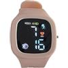 Generic Smartwatch Per Bambini - Orologio Digitale A LED Con Quadrante Quadrato, Colori Vivaci E Cinturino Morbido | Giocattolo Elettronico Impermeabile Per Bambine E Bambini Dai 3 Ai 10 Anni, Orologio Educat