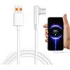LEIBOCHAO Cavo USB C Ricarica Rapida 2m, 120W 6A USB Tipo C Cavo Ricarica Turbo per 13 Pro/12T/11T, 67W Cavo Ricarica rapida per Note 12 11 10 Pro/Mi 13/12/11 Lite/POCO X5/M4/X3 Pro/Mi Pad 5