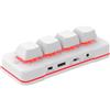 PCsensor Mini tastiera USB Wired & BT Wireless Mini Keyboard Customized programmabile Computer Tastiera Mouse per Video Game Control Office Work Foglio di spartito Page Turner HID (bianco)