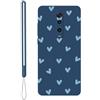 KARTXITAI Cover Compatibile con Xiaomi Mi 9T/9T Pro, L'amore heart love motivo Custodia con morbida in Silicone TPU con Assorbimento degli Urti e Anti-Graffio-Blu