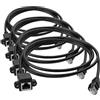 S SIENOC SIENOC Prolunga di Rete Ethernet Cat6 da Maschio a Femmina Cavo Patch UTP RJ45 Lan (30cm 1ft) (Confezione da 4)