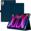 Haofun Custodia Cover Compatibile con TECLAST T60 Plus/ODEA A12, Sottile Leggero Cover con Supporto per Matita e Cinturino, Custodia in PU Case con Multi-Angolo Regolabili, Blu