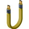 SueaLe Cavo dati USB C da 40 Gbps 240 W Cavo di ricarica rapida in silicone corto groviglio resistente per uso da viaggio Cavo USB C in silicone flessibile