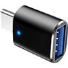 Generic Adattatore da USB C a USB 3.0 maschio femmina Trasferimento dati efficiente Indicatore luminoso di ricarica ottimizzato Connessione affidabile Costruzione Dimensioni ridotte Soluzione versatile