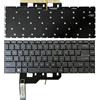 CWONCONGOIN Tastiera di Sostituzione del Laptop Tastiera per Laptop Versione US con retroilluminazione per MSI GE66 RAIRDER/MS-1541 / GP66 / MS-1542/1543 / GS66 / MS-16v1 / MS-16v2 / 10SD / 10SE (Grigio)