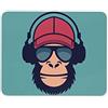 Destination Vinyl Ltd Funky Monkey Music Maker Tappetino mouse pad - DJ Chimp Danza Stereo Fun regalo # 14692