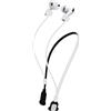 kwmobile Laccetto da Collo in Silicone per Apple Airpods 3/4 / Pro 1 / Pro 2 / Airpods Pro 3 Supporto per Jogging - Fascia per Cuffie In-Ear - Accessorio per Auricolari - bianco/nero
