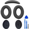 WADEO Kit di Sostituzione Cuscinetti e Archetto per Bose QC35 / QC35 II / QC35 II Gaming, Ritrova Comfort e Isolamento Acustico - Cuscinetti in Pelle Proteica