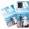 Sunrive Personalizzate Cover compatibile con Motorola Moto G72 personalizzabile con Foto Testi Frase Logo Disegni e Grafiche Personalizzata, assorbimento degli urti morbido TPU trasparente