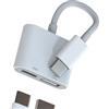 HOYULLI Adattatore USB C a USB (2 in 1) Cavo OTG Caricabatterie Jack Splitter per iPhone 16 15 per Apple Compatibile con Samsung Galaxy per iPad Pro Air4 Tipo-c Connettore Chiave Splitter Thunderbolt Stick