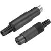 QUARKZMAN 1 Set S-Video DIN Mini Socket 3 Pin Trasmissione Segnale Mini Din Plug per TV DVD Computer Player(PS/2 Male e Female Plug)