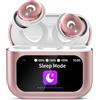 VEKJ Cuffie, Cuffie per Dormire con Touch Screen, 48 Ore Auricolari Bluetooth, Polvere di rosa