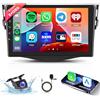 Hodozzy 6G+128G 8-Core Autoradio per Toyota RAV4 2007-2011 Android Bluetooth GPS, 9 Pollici Touch Screen Radio con CarPlay Wireless Android Auto, WiFi DSP FM RDS Telecamera 2 Din Radio per RAV4