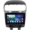 HUANQIN Car Lettore Multimediale Car Stereo per Dodge Journey Fiat Leap Freemont 2011-2020 Radio Bluetooth/Wifi Stereo, Controllo Del Volante, Fm Controller Volante Bluetooth, 4 Nucleo 1G+16G