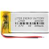 Liter energy battery Batteria 602248 LiPo 3.7V 600mAh 2.22Wh 1S 5C Liter Energy Battery per l'elettronica Ricaricabile Telefono Portatile Smartwatch Orologio GPS - Non adatto per Radiocomando 50x22x6mm (600mAh|602248)
