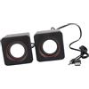ZASCHMOY Altoparlanti Stereo USB Mini Cube - Altoparlanti Compatti per Computer Cablati con Jack da 3,5 Mm per Desktop e Laptop - Uscita di Potenza Ultraportatile da 1,5 W - Design Elegante e Carino