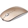 EONYUANGUO Mouse Bluetooth, Mouse USB Wireless Ricaricabile 3.0 Mouse Portatile per Notebook, PC, Laptop, Computer, MacBook (Oro)