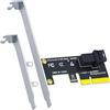 GLOTRENDS SF01 Scheda Adattatore SFF-8643(Mini-SAS HD) a PCIE 4.0 X4, Supporto Standard e Basso Profilo