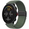 GIOPUEY Cinturini Magnetica Compatibile con Polar Vantage M2, Cinturino in Morbido Nylon Intrecciato [Unisex] [Traspirante] - Green