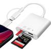 Flintronic Lettore di Schede SD, Adattatore Scheda SD per Phone, Lettore schede SD USB C SD Card Reader, Adattatore per Schede di Memoria per Schede SD/SDHC/SDXC/Micro SD
