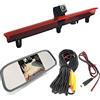 Dynavsal Transporters VAN Telecamera Posteriore + Specchietto Retrovisore Auto HD da 4,3 Pollici,Visione Notturna IR Telecamera Retromarcia per VW Transporter T5 Multivan Caravelle Business Car 2003-2015 Bj