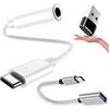 CHGRNLF Adattatore USB C a Jack 3.5mm USB Tipo C a Audio 3.5mm Adattatore per Cuffie, Convertitore Audio Digitale Hi-Fi per Huawei P30 Pro P20 Mate 10 Mate 20 Pro Xiaomi HTC Motorola LG OnePlus 7 Pro