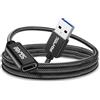 SOLMIMI Adattatore da USB A a USB C maschio a tipo C femmina adattatore per smartphone, cellulare, tablet, laptop, notebook, hard disk, hub, cuffie, auto, cavo di tipo C, 2,4 m