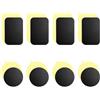 Aidqxbaoer 8 Pezzi Piastra per supporto magnetico auto,Calamita per Cellulare Auto,Placche Metallo Universale Adesivo per Porta Cellulare Auto/Supporto Telefono Magnetico - 4 Rotondi e 4 Rettangolari