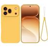 SHIEID Cover per Honor 600 Pro, Custodia in TPU Tinta Unita, Case in Silicone Morbido, Custodia in gomma antiurto sottile Cover per Honor 600 Pro-Giallo
