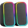 Mars Gaming MS1, Altoparlanti da Gioco 10W, sSubwoofer, 3.5mm Jack e USB, 6 Driver Audio