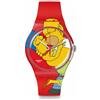 SWATCH Orologio Collezione The Simpsons Swett Embrace Edition San Valentino, rosso, L, Classico