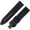 ROUHO Cinturino Silicone 21mm 23mm Ondulato Gomma Orologio Fibbia Acciaio Inossidabile Morbido Ricambio per Chopard Mille Miglia Series