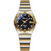 JewelryWe - Orologio da Polso Analogico da Uomo Donna con Calendario, Numero con Zircone Lucido, Lancette Luminose, Idee Regalo per lui lei