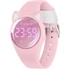 aswan watch Orologio Digitale Bambina Bambino con Contapassi,Calorie e Distanza senza App,Sveglia, Cronometro, Data, Luce-Orologio da polso Ragazza Ragazzo con Cinturino in Silicone