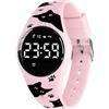 aswan watch Orologio Digitale Bambina Bambino con Contapassi,Calorie e Distanza senza App,Sveglia, Cronometro, Data, Luce-Orologio da polso Ragazza Ragazzo con Cinturino in Silicone