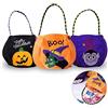RosyFate 3 Pezzi RosyFate Sacchetto di Caramelle di Halloween - Borsa di Zucca, Vampiro, Strega per Dolcetto o Scherzetto - Trick or Treat Borsa per Caramelle Fiesta (A)