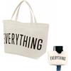 Siyecioa Borsa Donna Grande Mare, Shopper Tela Extra Large, Tote XXL Canvas con Tracolla per Spiaggia, Vacanza, Viaggio (Beige)