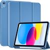 ProCase Cover iPad A16 11 Generazione 11 Pollici 2025 /iPad 10 Generazione 10,9 Pollici 2022 con Portapenna, Custodia iPad (A3354 A3355 A3356 A2696 A2757 A2777) Auto Svegliati/Sonno -Blu