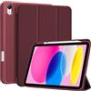 ProCase Cover iPad A16 11 Generazione 11 Pollici 2025 /iPad 10 Generazione 10,9 Pollici 2022 con Portapenna, Custodia iPad (A3354 A3355 A3356 A2696 A2757 A2777) Auto Svegliati/Sonno -Vino
