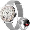 Blackview Smartwatch Donna, Effettua e Rispondi alle Chiamate, Orologio Smartwatch Fitness con 1.26' HD 112+ Sportive/SpO2/Monitoraggio del Sonno/Cardiofrequenzimetro per Android IOS