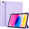 ProCase Cover iPad A16 11 Generazione 11 Pollici 2025 /iPad 10 Generazione 10,9 Pollici 2022 con Portapenna, Custodia iPad (A3354 A3355 A3356 A2696 A2757 A2777) Auto Svegliati/Sonno -Viola