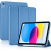ProCase Cover Per iPad A16 11 Generazione 11 Pollice 2025/10 Generazione 10.9 Pollice 2022 con Full Camera Protezione Morbida TPU Copertura Posteriore -Puro Blu
