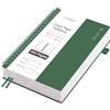 EMSHOI Taccuino formato A4, a quadretti, spirale con 300 pagine/150 fogli, carta a quadretti da 100 g/mq, copertina rigida in PVC, per scuola, lavoro, disegno, diario di viaggio, 21,5 x 27,9 cm